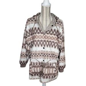Karizma vintage‎ Reversible Southwestern Aztec Fleece Jacket